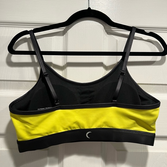 Zyia Active Yellow Metallic Adj Sports Bra Size L - Picture 2 of 3